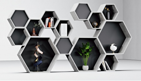 Hive Shelves Wall Panel