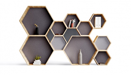 Hive Shelves Wall Panel