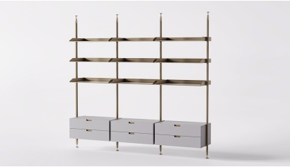 Modular Shelve Units with Drawers