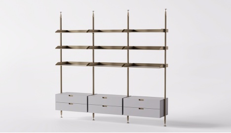 Modular Shelve Units with Drawers